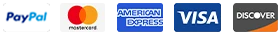 Accepted payment methods: PayPal, Mastercard, American Express, Visa and Discover